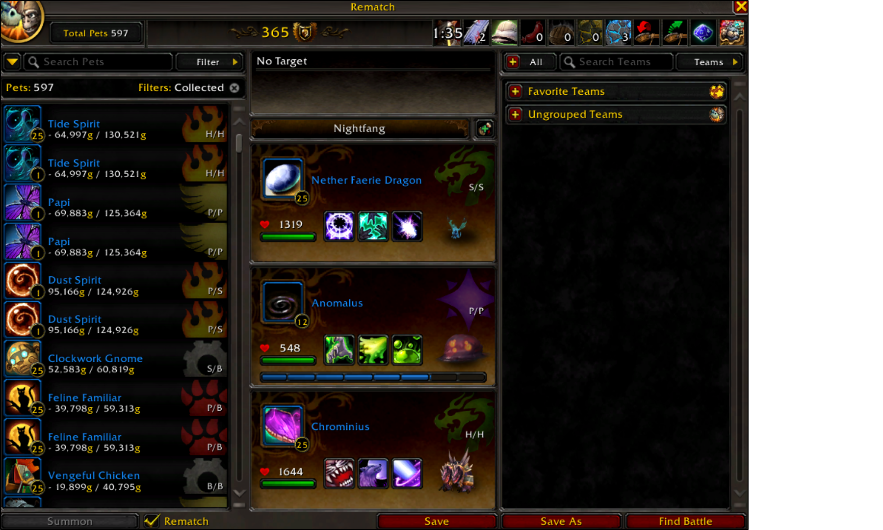 Addon rematch tsm pet values to see pet prices in world of warcraft