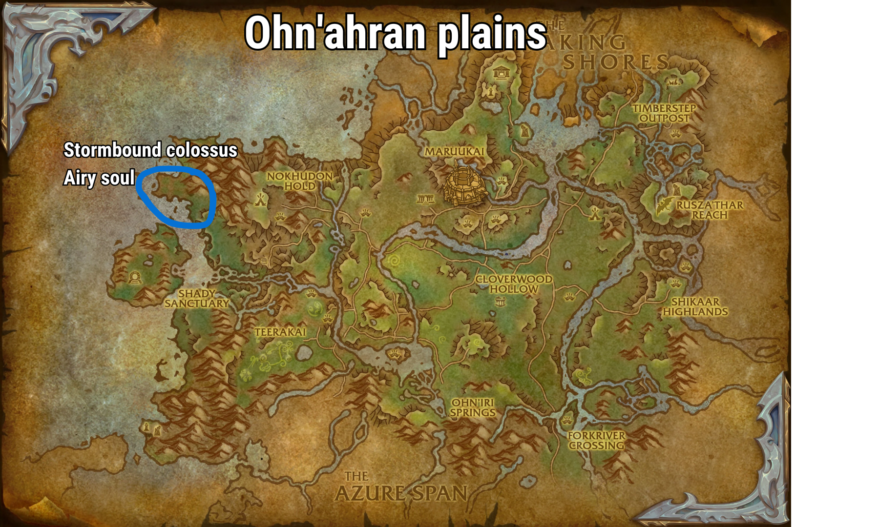 Ohn'ahran plains airy soul world of warcraft