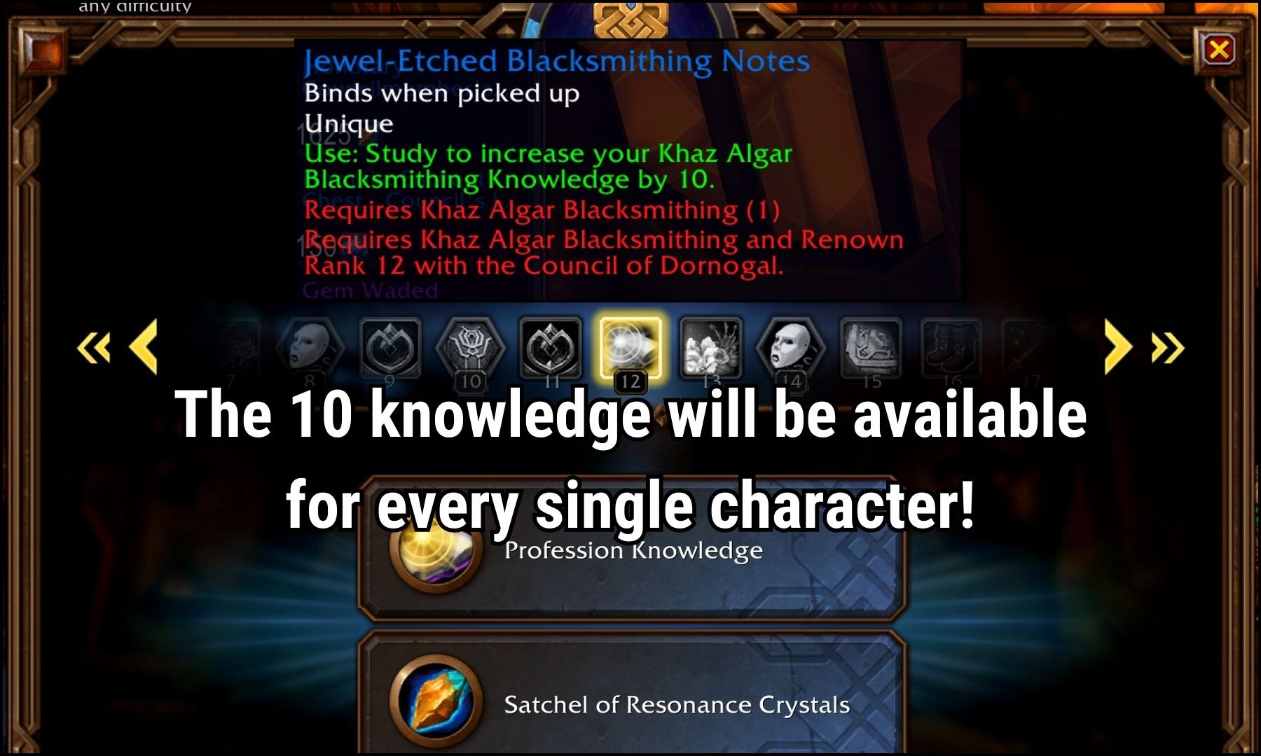 War within profession knowledge from reputation