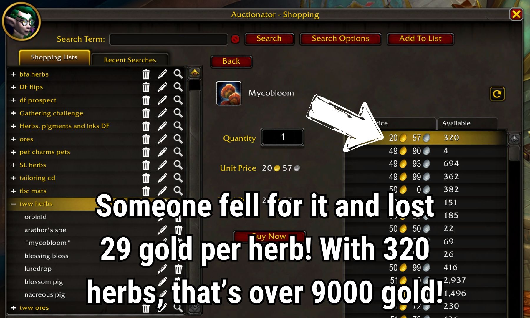 Auction house baiters