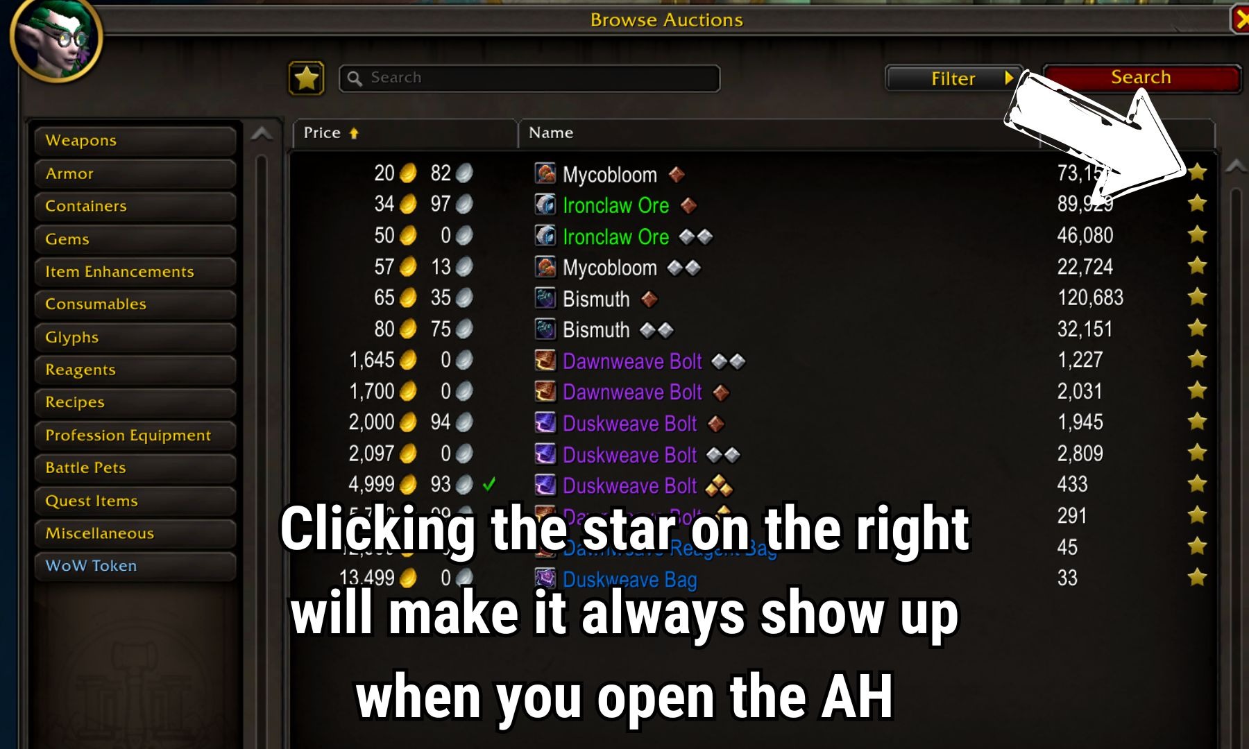 Auction house favorites