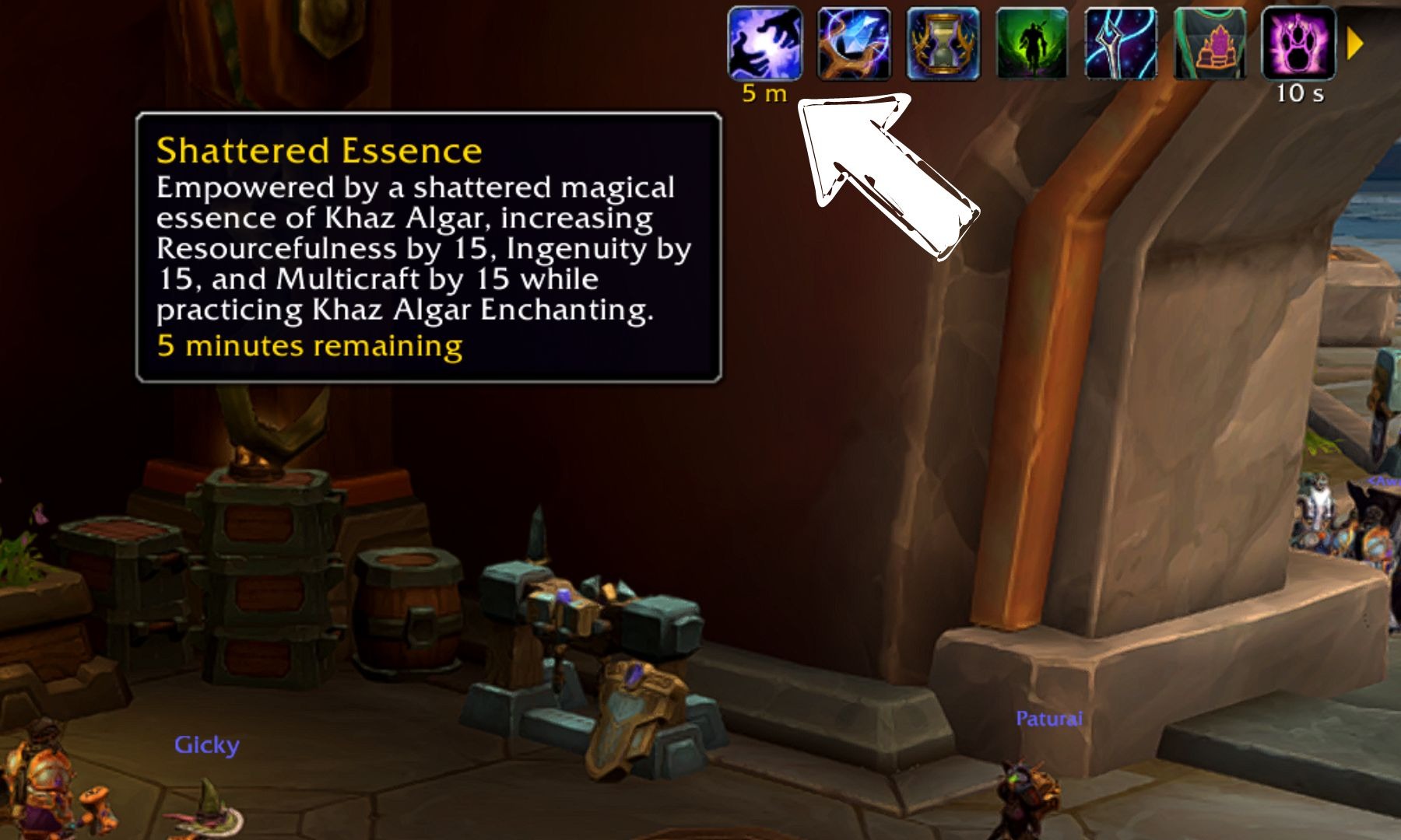 Enchanting profession buff