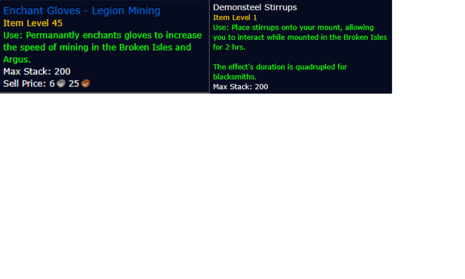legion mining consumables
