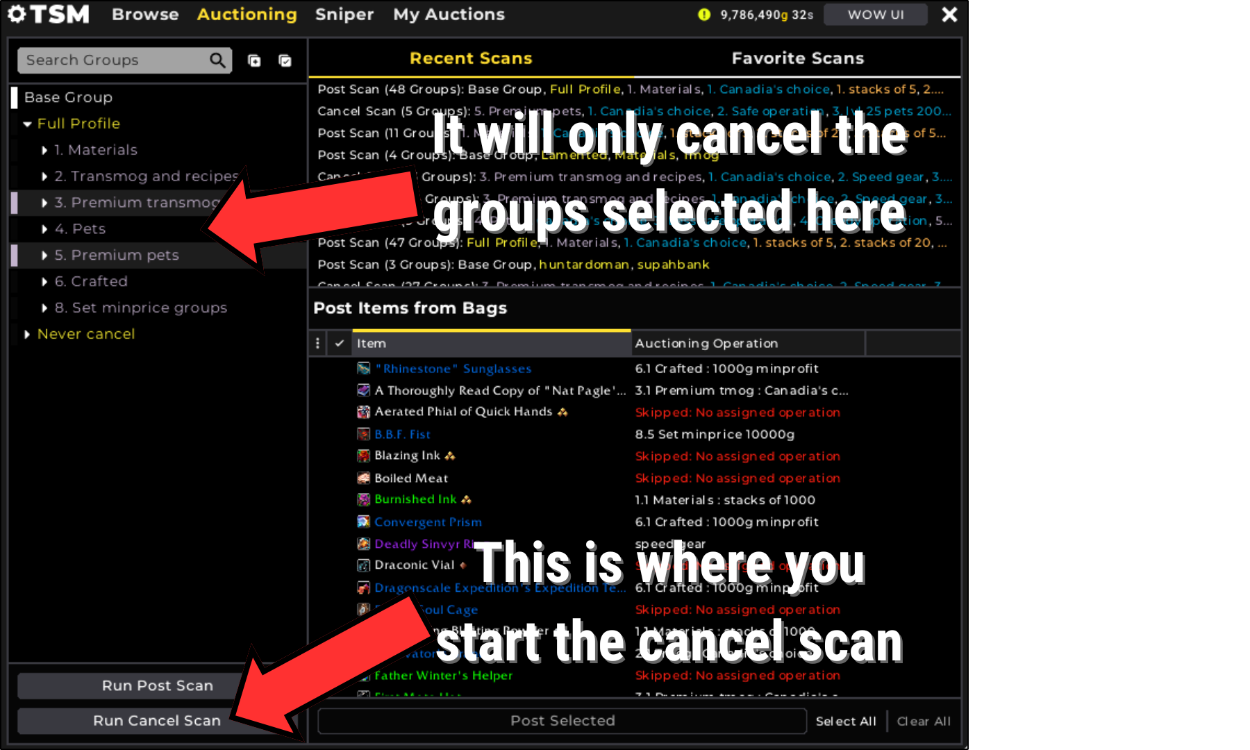 Tsm cancel scan guide in world of warcraft