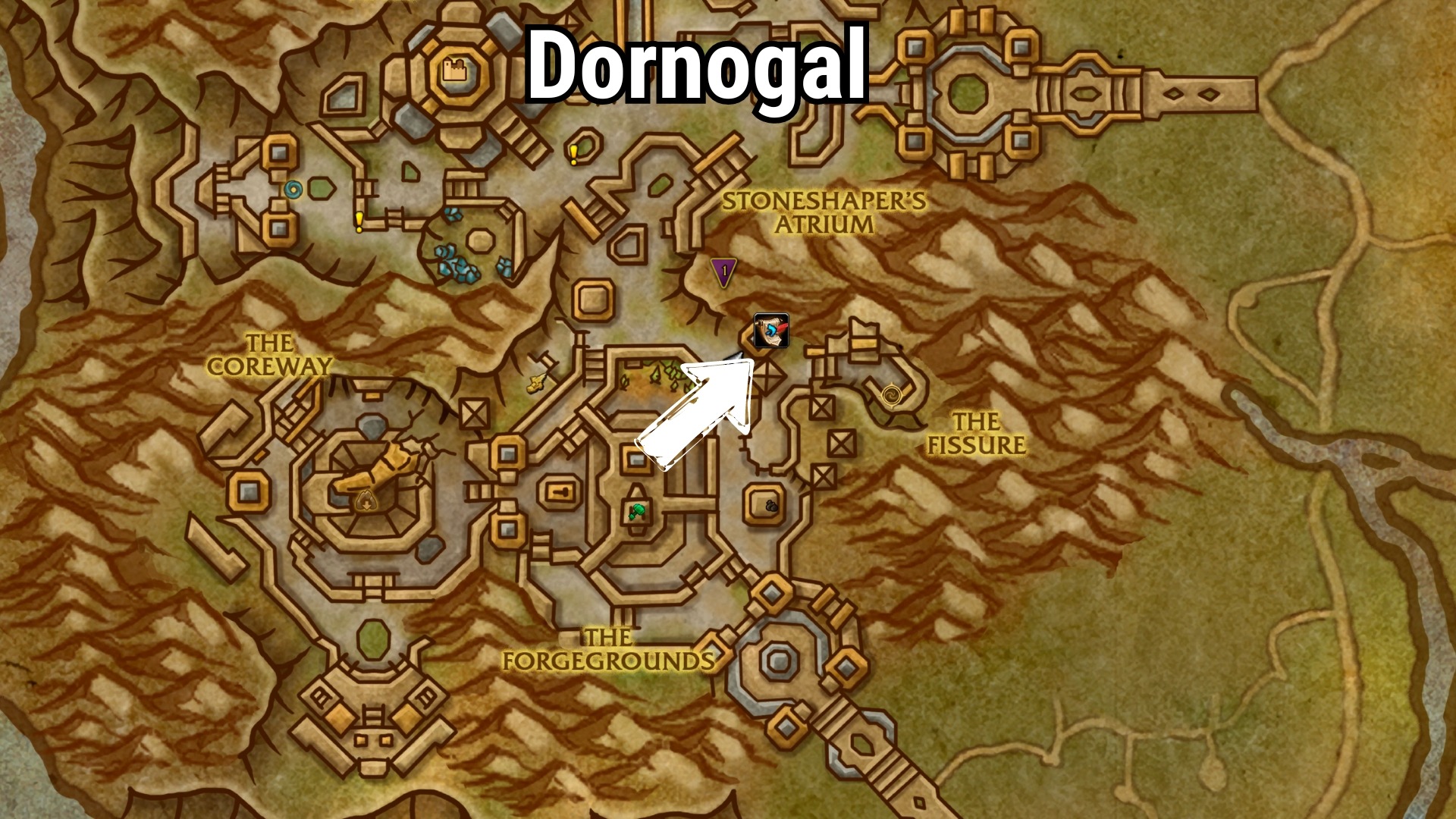 Dornogal inscription knowledge treasures