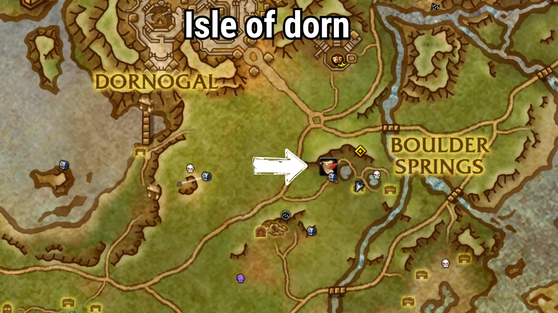 Isle of dorn inscription knowledge treasures