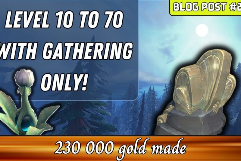 Goldmaking while leveling with gathering